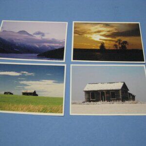 Lot of 4 Real Photo Art Print Cards Lot #1